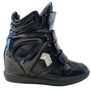 N-8. Isabel Marant Beckett Sneakers Black Silver US 9